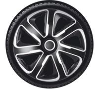 AutoStyle Radkappen Livorno 15 Zoll ABS schwarz / silber 4er Set
