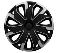 AUTO-STYLE Satz Radzierblenden Ultimo 15-Zoll Silber/Schwarz