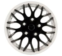 AutoStyle Radkappen Missouri 15 Zoll ABS schwarz / weiß 4er Set