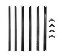 Autotür Türdichtung Für Land Für Rover Für Defender 1986-2016 201235 201657 BDG710080 BDG710090 Vordertür Paar Kunststoff Spacer Kit Top & Abfallenden & Ecke Fensterdichtungen