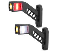 AUTOUTLET LED Begrenzungsleuchten Anhänger, 2PCS Positionsleuchten 10-30V Wasserdicht, Seitenleuchten mit Dual-E9-Mark & Silikon-Basis, Positionsleuchte Seitenmarkierungsleuchten für LKW PKW (140mm)