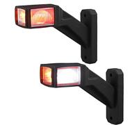 AUTOUTLET LED Begrenzungsleuchten Anhänger, Reflektionsbecher-Design - Heller, 2PCS Positionsleuchten 10-30V Wasserdicht, Seitenmarkierungsleuchten mit Dual E9-Mark & Silikon-Basis für LKW PKW (140mm)