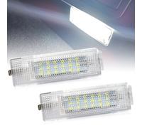AUTOXBERT 2X LED Kofferraumbeleuchtung Innenraumbeleuchtung Kompatibel für Passat B6 B7 B8, für Tiguan Touran Jetta Sharan T5 Beetle Caddy, 18 SMD ohne Fehlemeldung