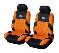 AUTOYOUTH Autositzbezüge für Vordersitze Autositzschoner Reifenschienen Autositzzubehör, Orange