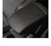Autozubehör Mittelkonsole Armlehne Box Leder Schutzhülle Pad Für VW T-roc Troc 2019 2020 2021 2022 2023 2024(Black-red)