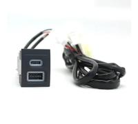 AUX-USB-Schnittstellenbuchse für die Mittelkonsole, für passend für VW Polo (2004-2011), für QC3.0 und modifizierte USB-C-Schnittstellenbuchse.