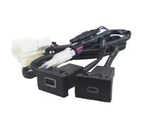 AUX-USB-Schnittstellenbuchse für die Mittelkonsole, für passend für VW Polo (2011-2013), für QC3.0 und USB-C-PD-Schnittstellenadapter