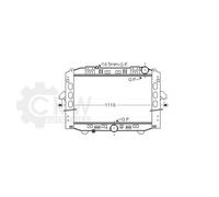 AVA QUALITY COOLING Wasserkühler Kühlrippen gelötet für BMW 7er E65 E66 E67
