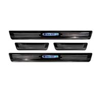 Avisa Schwarz Edelstahl Einstiegsleisten kompatibel mit Ford Kuga III 2019-2024 & FL 2024- 'Hybrid' - 4-teilig