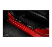 Avisa Schwarz Edelstahl Einstiegsleisten kompatibel mit Opel Corsa F HB 5-türer 2019- 'Special Edition' - 4-teilig (exkl. Equipment Ultimate)