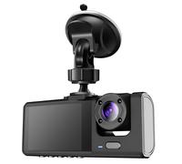 Avizar, Dashcam Windschutzscheibe Vorne Hinten Innen 1080p LED Mikrofon, Schwarz