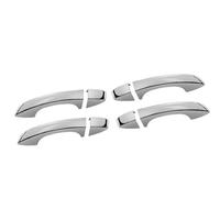 AVLIK Auto Auto Seite Türgriff Abdeckung Trim Aufkleber Zubehör Für Skoda Für Kamiq 2018 2019 2020 2021 Zubehör (Farbe : Silberner 0-Knopf)