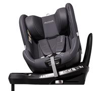 Avova Reboarder-Kindersitz Alera X1 360° drehbar ab 3 Monate bis 4 Jahre 61 cm - 105 cm mit Isofix-Basis - Polar Grey Siver