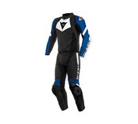 Dainese Avro 4 Herren Zweiteiler Lederkombi, schwarz-weiß-blau, 50