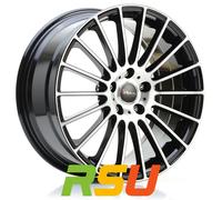 Avus Racing AC-M03 black polished 8x18" ET45 LK5 108 ML 73.1 Alufelgen 18 Zoll