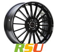 Avus Racing AC-M03 black polished lip 7.5x17" ET40 LK5 114.3 ML 73.1 Alufelge...