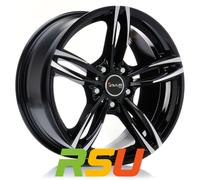 Avus Alufelge AC-MB3 schwarz poliert 17 Zoll 7,5Jx17 5x120 ET32 ML72,6