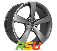 AVUS RACING AF10 matt anthracite polished 10.0Jx20 5x112 ET19