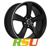 Avus Racing AF10 matt black polished 10x21" ET31 LK5 112 ML 66.5 Alufelgen 21...
