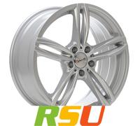 Avus Racing AF15 hyper silver 8.5x19" ET50 LK5 112 ML 57.1 Alufelgen 19 Zoll