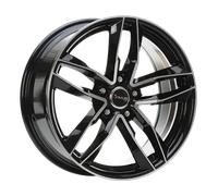 AVUS-RACING AF16 SCHWARZ POLIERT 8.5 x 20 Zoll 5x112 ET 20 ML:66.6