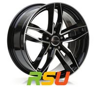 Avus Alufelge AF 16 9x20 ET35 5x112 66,6 Schwarz poliert