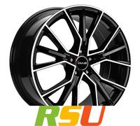 Avus Racing AF18 black polished 9x21" ET37 LK5 112 ML 66.6 Alufelgen 21 Zoll