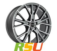 Avus Racing AF18 matt anthracite polished 9x20" ET25 LK5 112 ML 66.6 Alufelge...