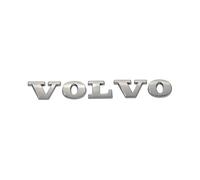 AWCYRHI Auto Emblem Aufkleber,für Volvo S60L V40 V60 S60 XC60 XC90 C70 S80 S40 2018-2024,Emblem Buchstaben Schriftzug Abzeichen,Abziehbilder Dekoration,Auto Styling Tuning Emblem,Silver