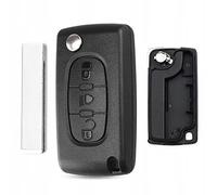 AWPARTS - Autoschlüssel-gehäuse - Funkschlüssel-Gehäuse - KFZ Fernbedienung Gehäuse Kfz-Schlüssel-Gehäuse kompatibel mit PEUGEOT 207, PEUGEOT 307, Citroen C2, C3, C4