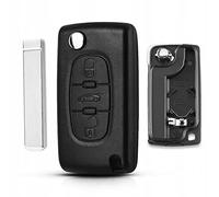 AWPARTS - Autoschlüssel-gehäuse - Funkschlüssel-Gehäuse - KFZ Fernbedienung Gehäuse Kfz-Schlüssel-Gehäuse kompatibel mit Peugeot 207, Peugeot 307, Citroen C2, C3, C4