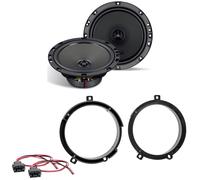AXTON ATX165 Koaxial Lautsprecher Einbauset für Mercedes C Klasse W202 vorne