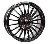 Axxion AX5 Schwarz Glanz M. Hochgl. Pol. Felgenbett Alufelge 19 Zoll ET32 5x112 ML72,6