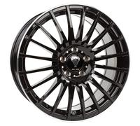 ALUFELGEN AXXION, EXCESS, 8,5X19 ET45 5X112 72,6, SCHWARZ GLANZ M. HOCHGL. POL. FELGENBETT