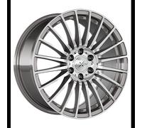 ALUFELGEN AXXION, EXCESS, 8,5X19 ET45 5X112 72,6, SCHWARZ GLANZ M. HOCHGL. POL. FELGENBETT