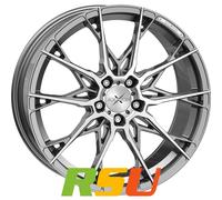 Axxion X1 daytona grau hochglanzpoliert 8.5x19" ET35 LK5 112 ML 72.6 Alufelge...