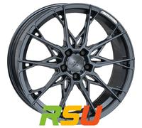 Axxion X1 smoke brushed aluminiumsilber 8.5x19" ET35 LK5 112 ML 72.6 Alufelge...