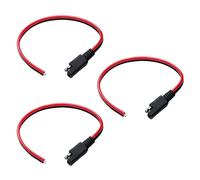 AYHYHLJZJ 3 Stück SAE Anschlusskabel 14AWG, 14AWG SAE Stecker Kfz Verlängerungskabel 30cm 1ft Power Automotive Adapter 12Volt Schnellanschluss Trennstecker Anschlusskabel, Breite Anpassungsfähigkeit