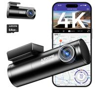 AZDOME 2CH Smart Dashcam 4K+1080P vorne hinten 5G WiFi GPS Parkmodus 64GB Karte