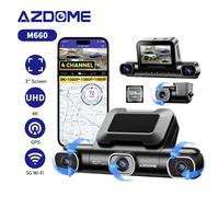 AZDOME 3"4 Kanal 4K Dashcam 1080P 5GWiFi GPS 24H Parkmodus 128GB eMMC AutoKamera