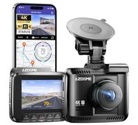 AZDOME Dashcam Auto mit 4K Auflösung, WiFi Autokamera mit GPS, Dash Camera mit Nachtsicht, 170°Weitwinkel, WDR, 2,4" IPS, 24/7 Parküberwachung, Bewegungserkennung, Loop-Aufnahme(GS63H)