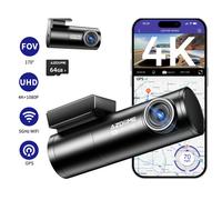 AZDOME True 4K Dashcam Auto Kamera mit GPS 5GWiFi Sprachsteuerung Nachtsicht+64G