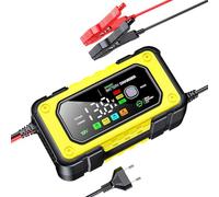 baabeash Batterieladegerät - 12V 7A Ladegerät für LKW Batterie | Farb LCD Display Luftkompressor Werkzeug - Marine Boot Fahrzeug LKW Outdoor Kfz Garage