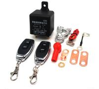 babominimer 12V Batterietrennschalter mit drahtloser Fernbedienung, 200A DC Autobatterietrennschalter für Relais für die meisten Fahrzeuge, Schwarz