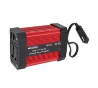 Badafaci Wechselrichter für Fahrzeuge, Auto-Wechselrichter, 300 W, DC 12 V auf AC 220 V, Auto-Adapter, 24 W PD, 24 QC, 4 USB-Anschlüsse, 1 AC-Steckdose mit Intelligentem Lüfter