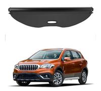 BAGLEV Ausziehbar Kofferraumabdeckung Auto Laderaumabdeckung,für Suzuki SX4 S-Cross 2016-2021 Rollo Schutz Abdeckung Cargo Cover Ablagen ZubehöR,A/Black