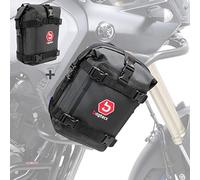 Bagtecs Motorradtasche Sturzbügeltasche Paar für Honda Africa Twin 1100 / CRF 1000 L K4, 2x10L, wasserdicht, 20 Liter, 24x24x33 cm, Schnalle, Motorrad-Sturzbügeltasche