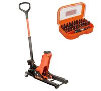 Bahco 2 Tonnen Wagenheber Rangierwagenheber BH 12000 2 T + Bahco Bitbox