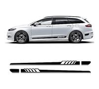 bairuibin Auto Dekoration Aufkleber für Ford Mondeo MK3 MK4 MK5 Fusion,Autoaufkleber Tuning für Karosserie,Motorhaube Aufkleber für Auto Styling,individuelles Design für Ihr Auto,A-Black