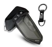 Baisirui Autoschlüssel Hülle, Kompatibel mit VW Golf 8, ID3, ID4, GTI, GTE, Seat Leon MK4, Tarraco, Ateca & Skoda Octavia, TPU Cover Schlüsselhülle Schutzhülle Auto Schlüssel Zubehör